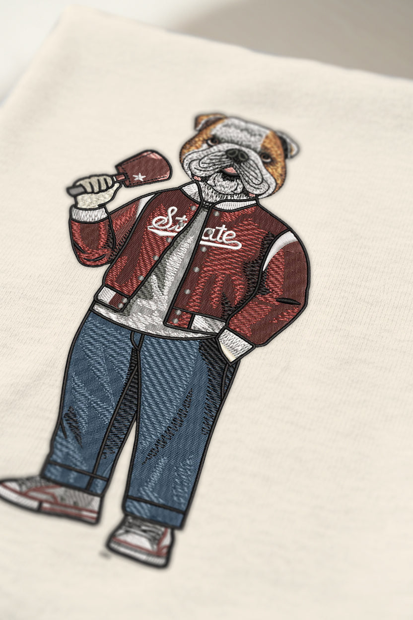 Mississippi State Varsity Embroidered Crewneck