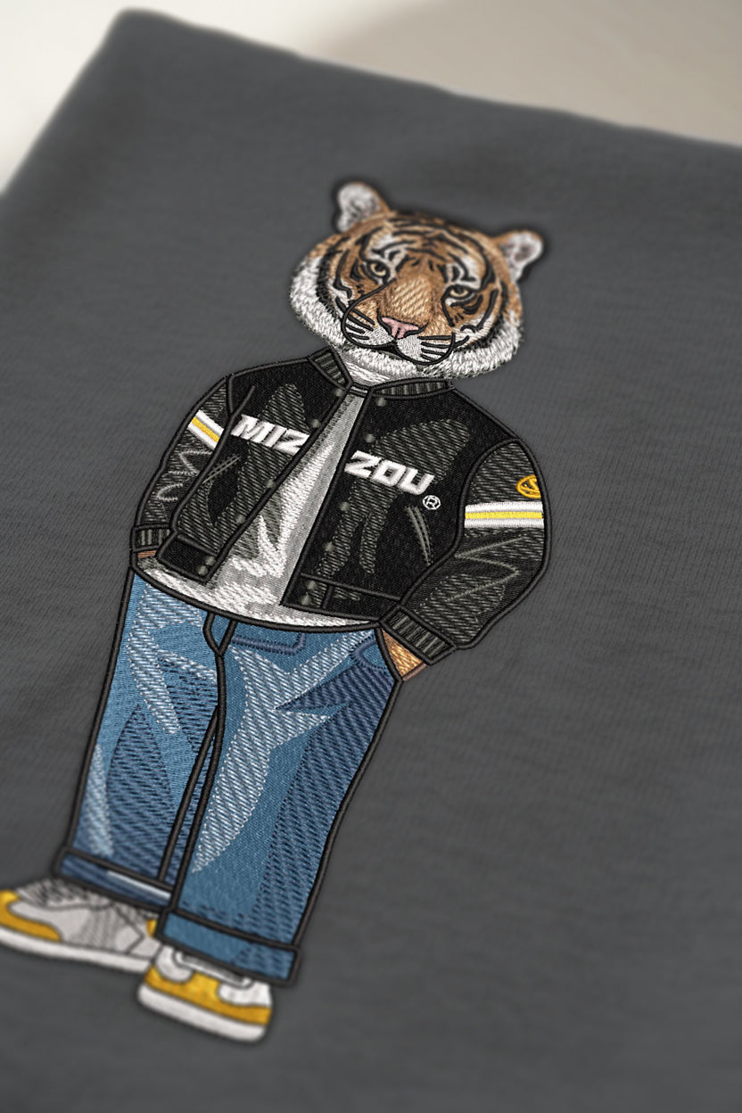 Mizzou 2 Embroidered Crewneck