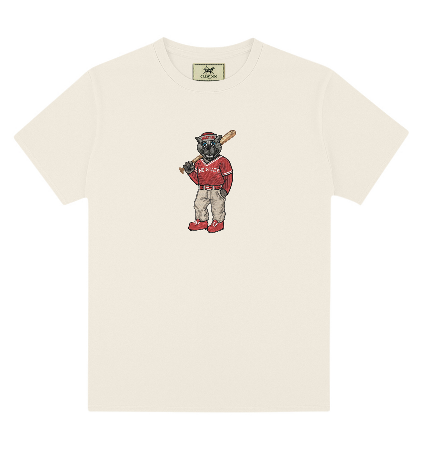 NC State Baseball Embroidered Tee