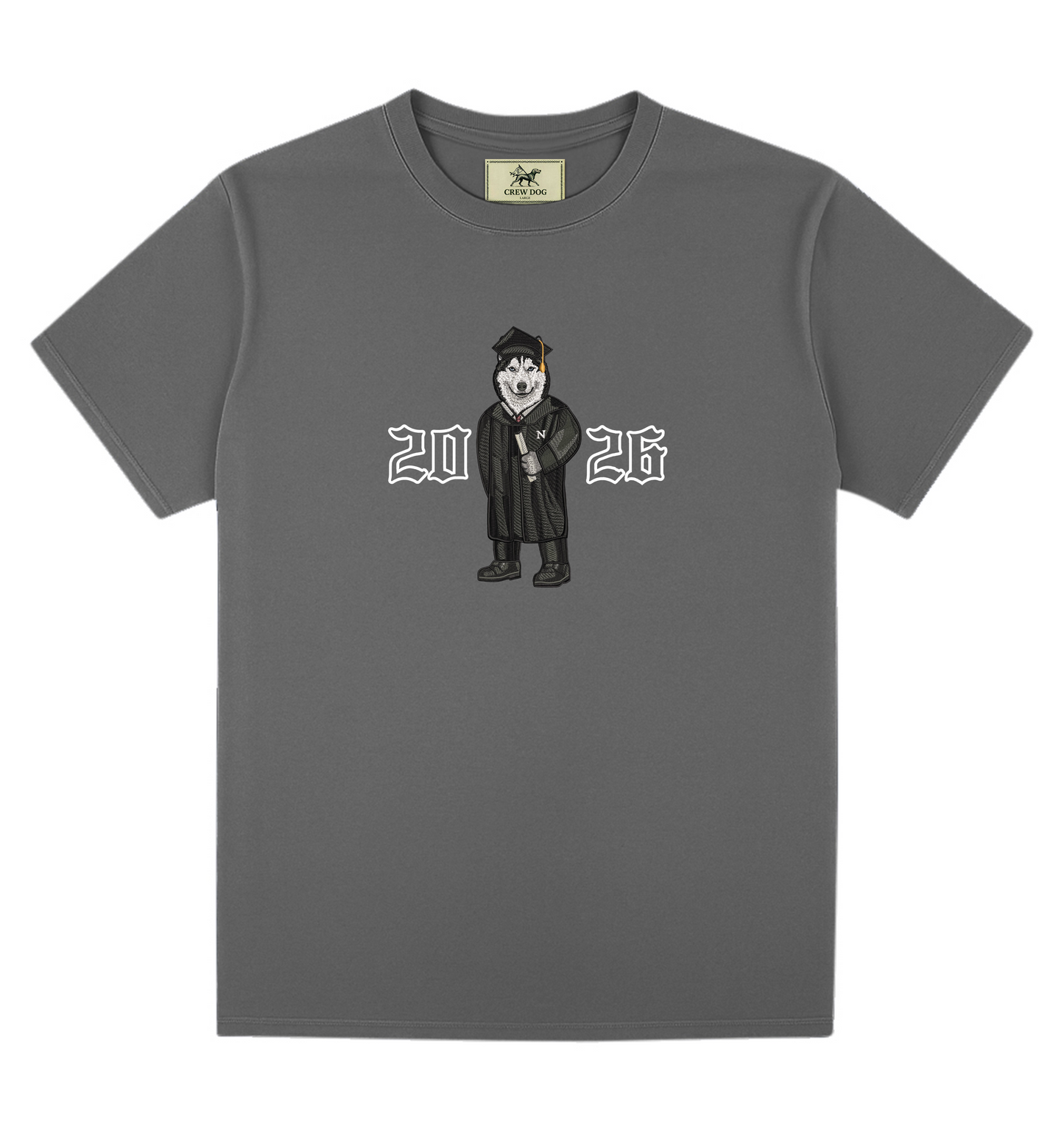 Northeastern Graduation 2026 Embroidered Tee