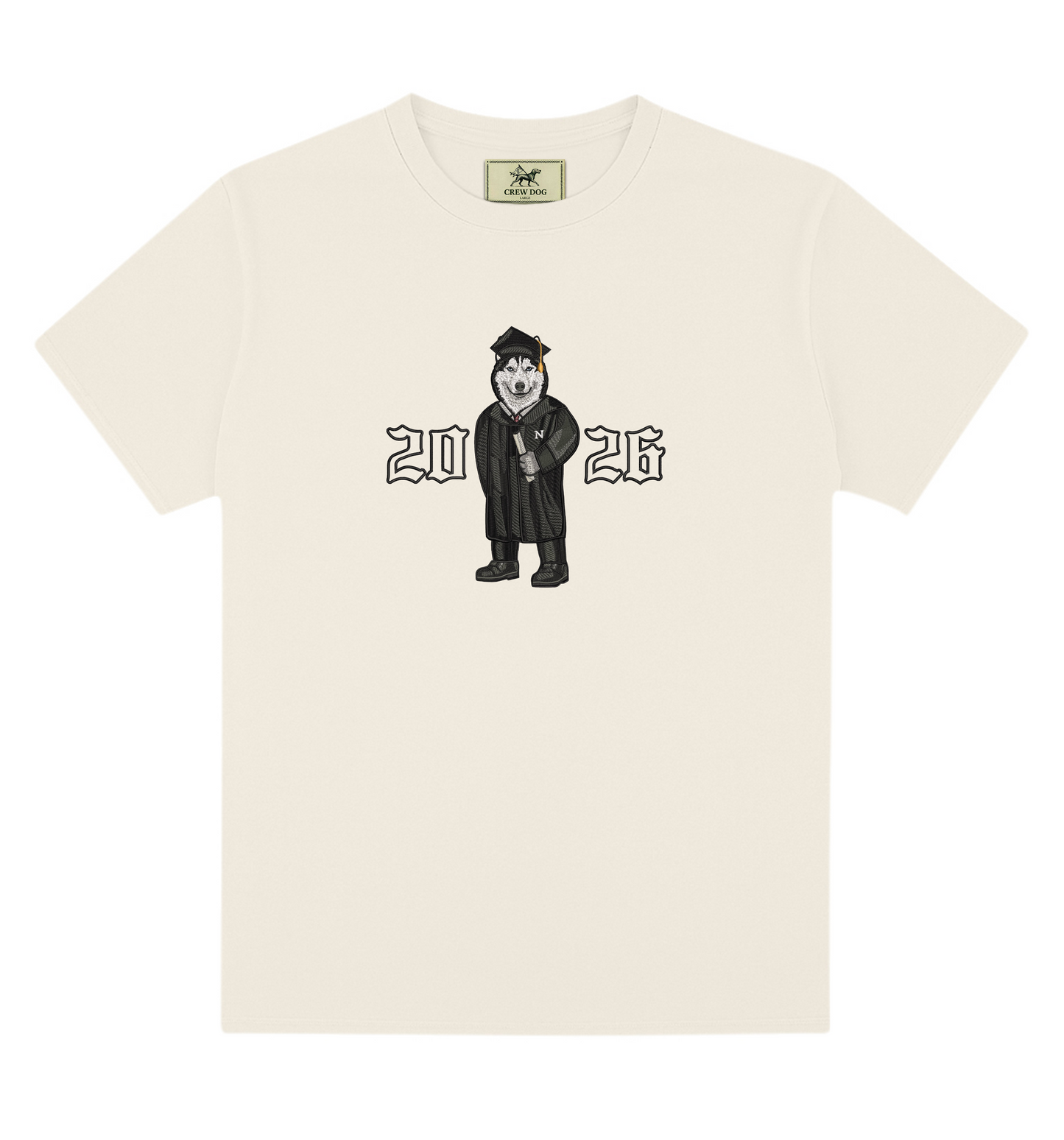 Northeastern Graduation 2026 Embroidered Tee