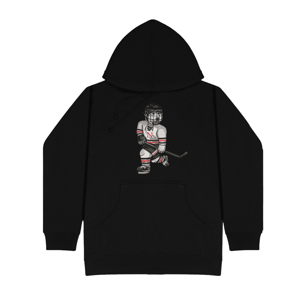 Northeastern Hockey Embroidered Hoodie