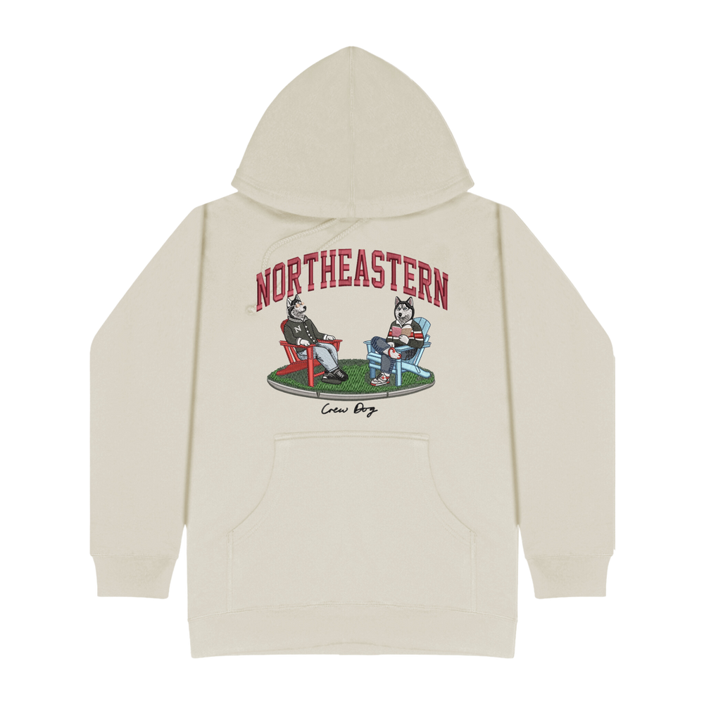 
                      
                        Northeastern Lawn Embroidered Hoodie
                      
                    