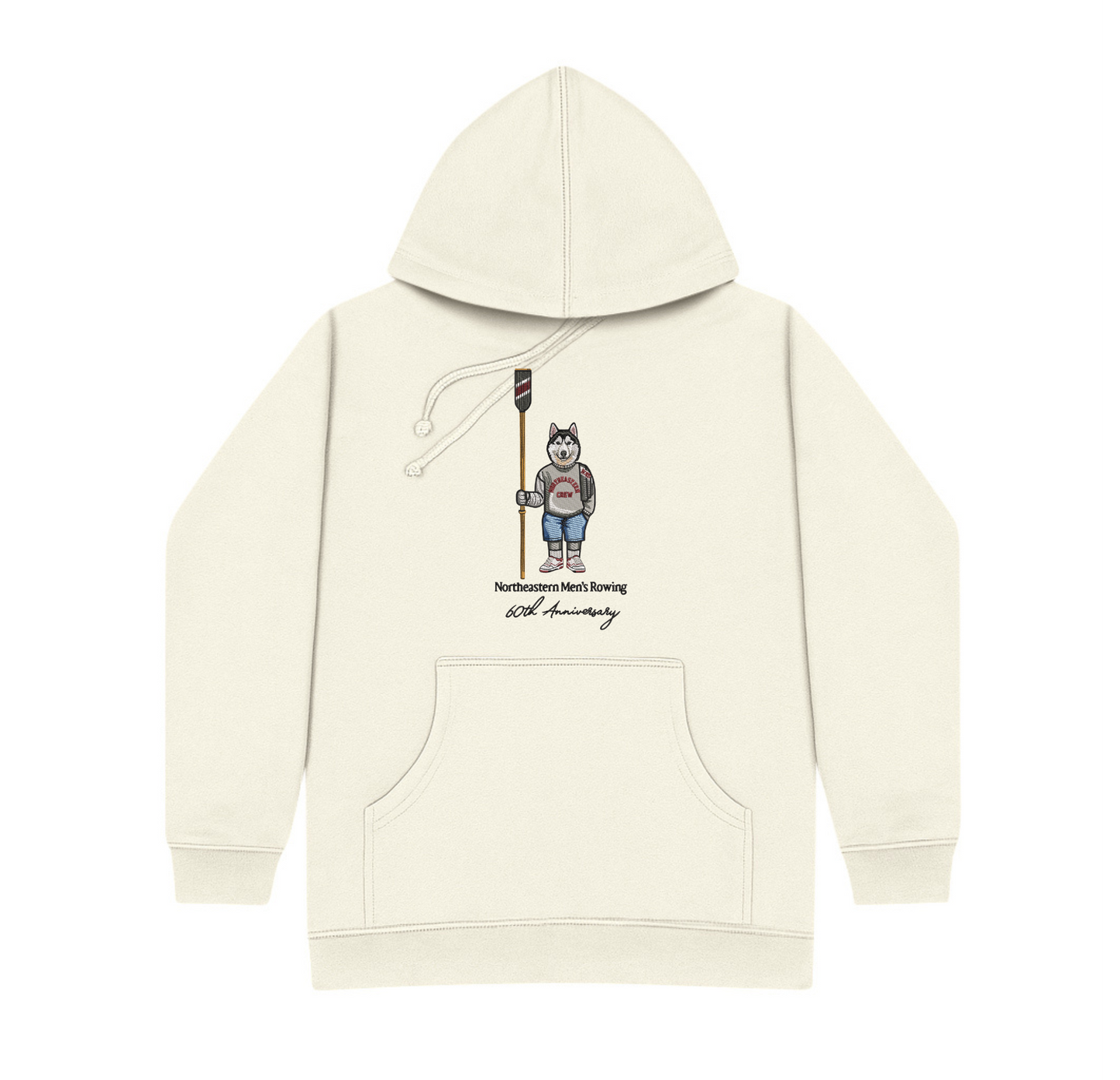 Northeastern Men's Rowing Embroidered Hoodie