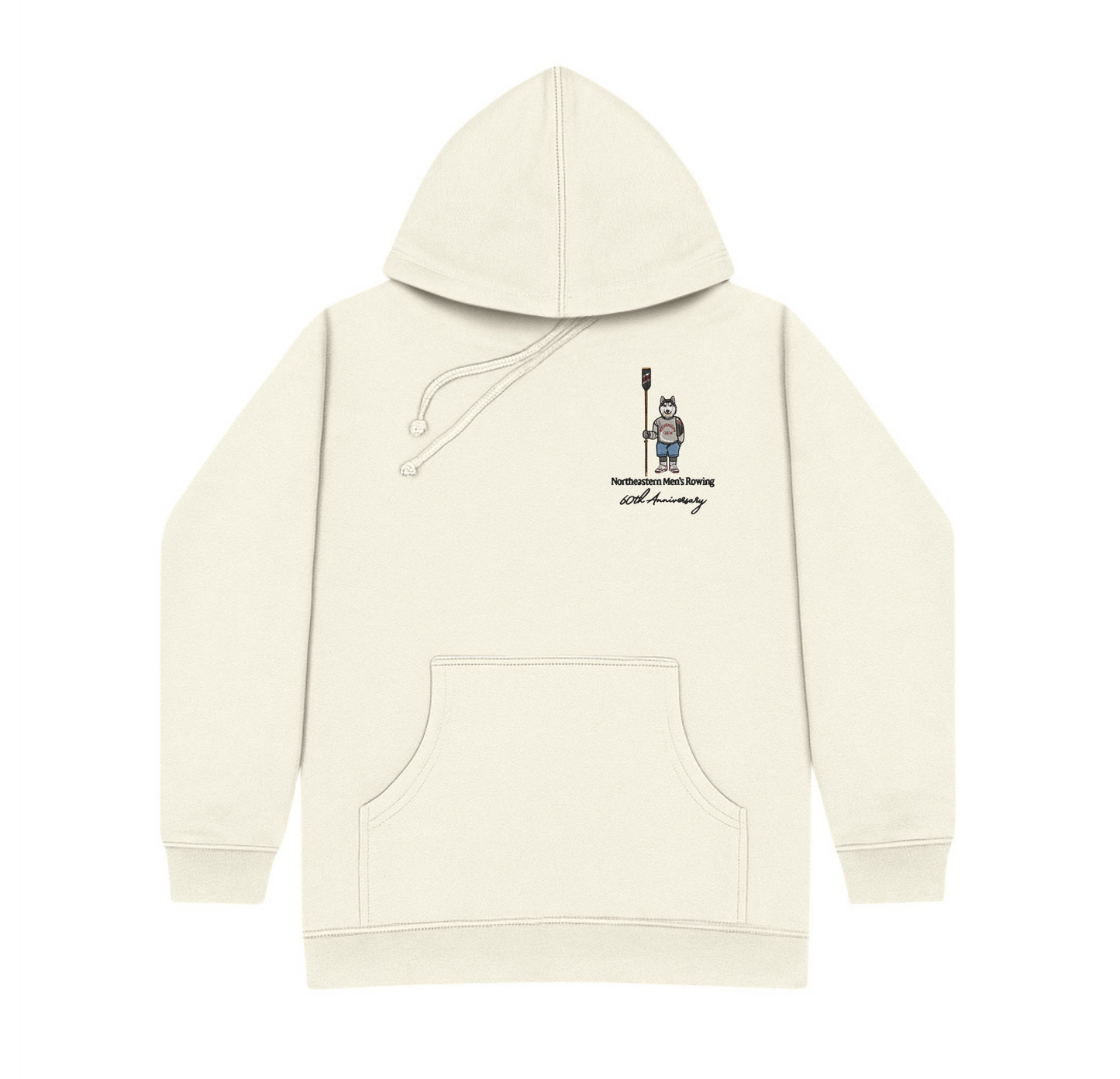 Northeastern Men's Rowing Embroidered Hoodie