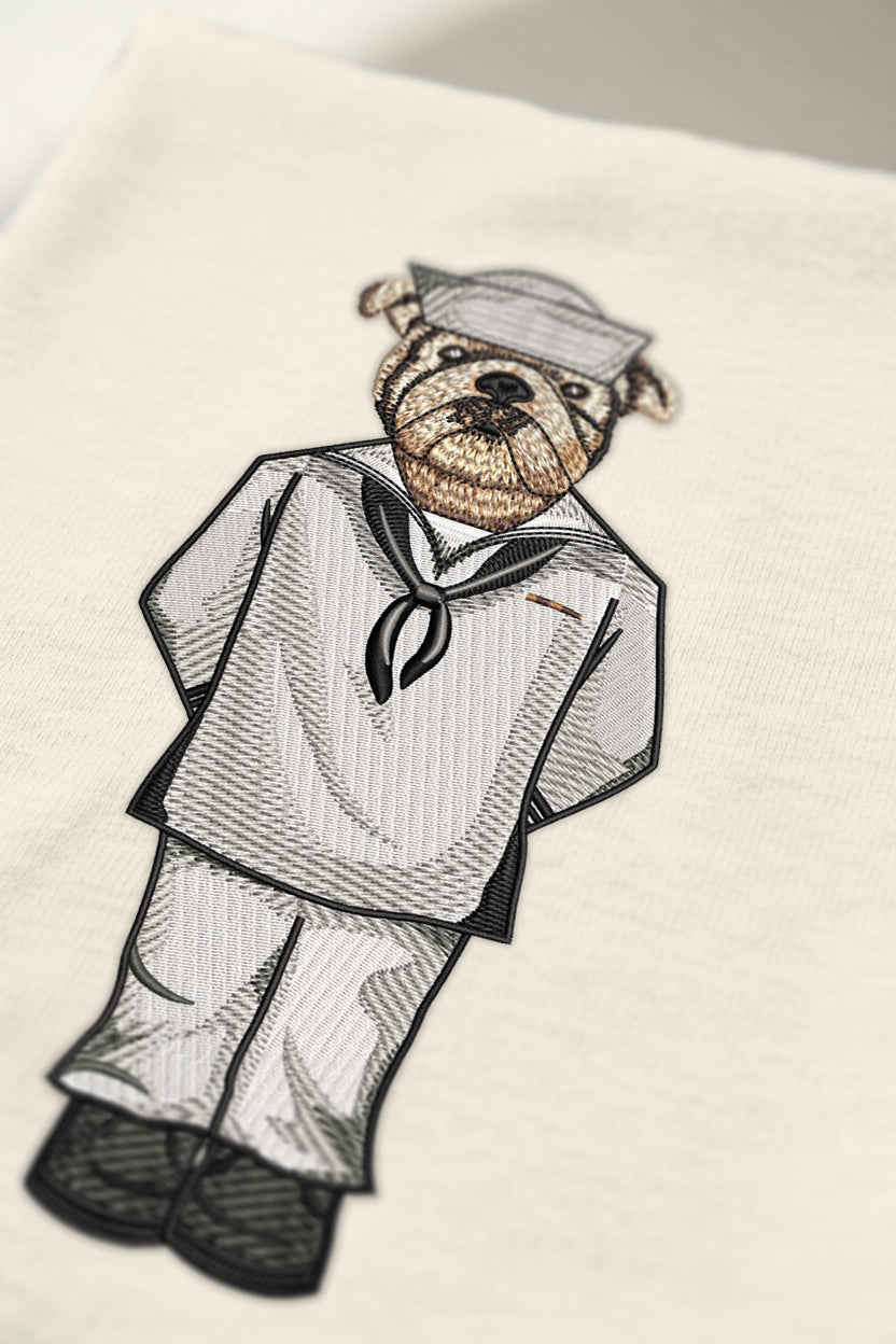 Navy Dixie Cup Embroidered Tee