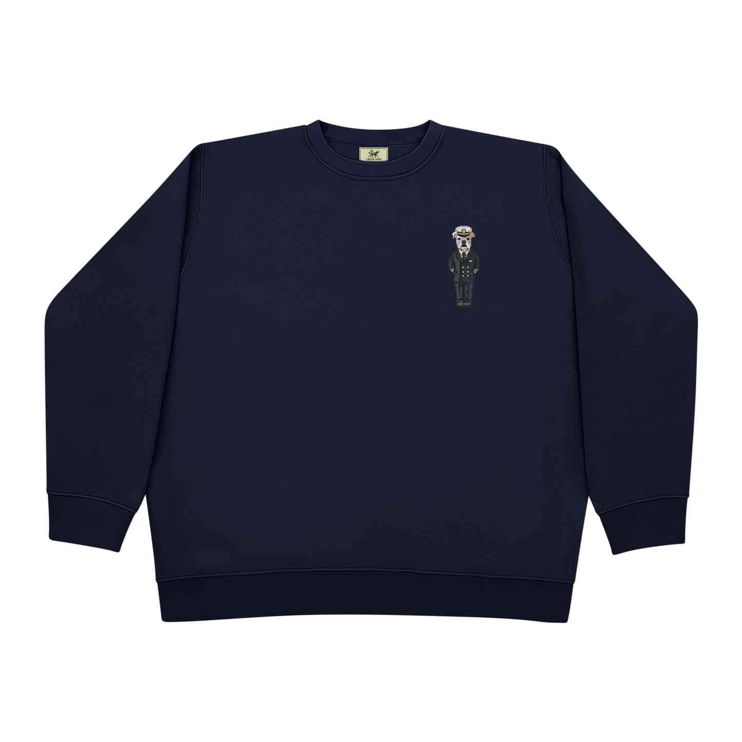 Navy Service Blues Embroidered Crewneck