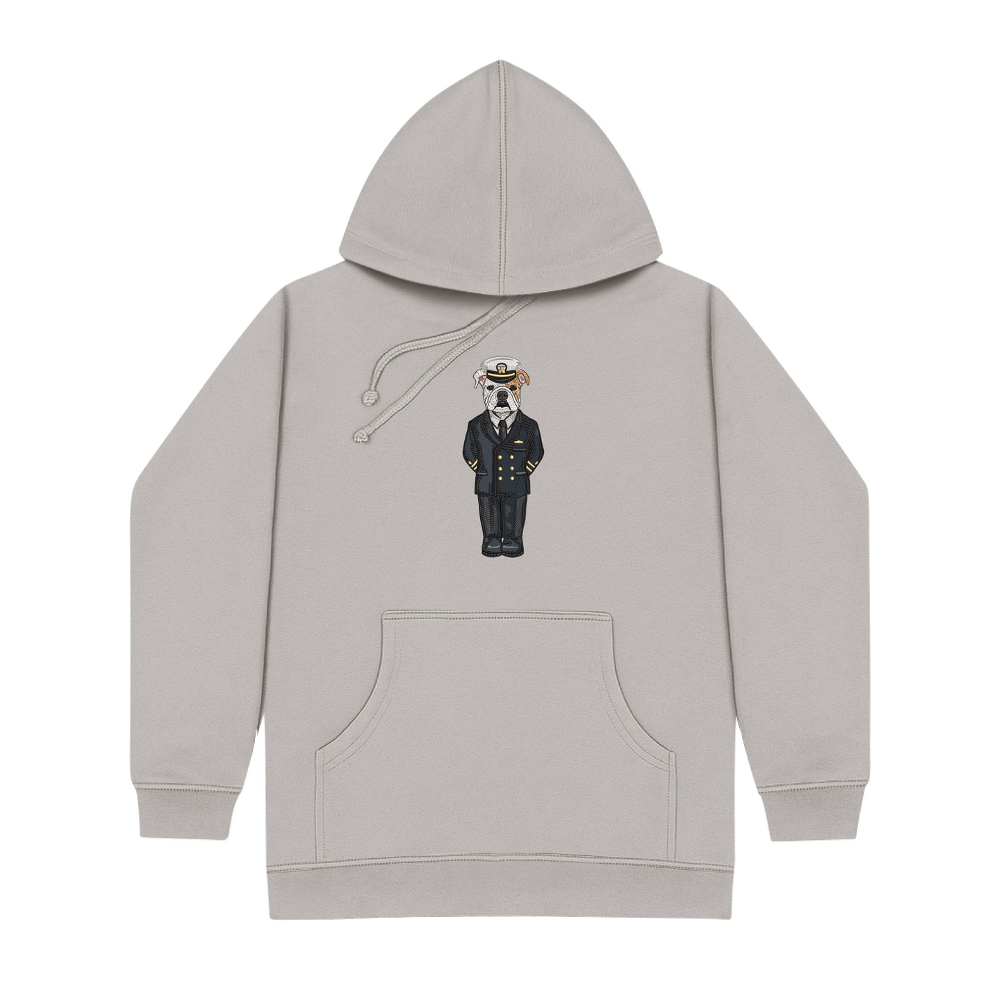 Navy Service Blues Embroidered Hoodie