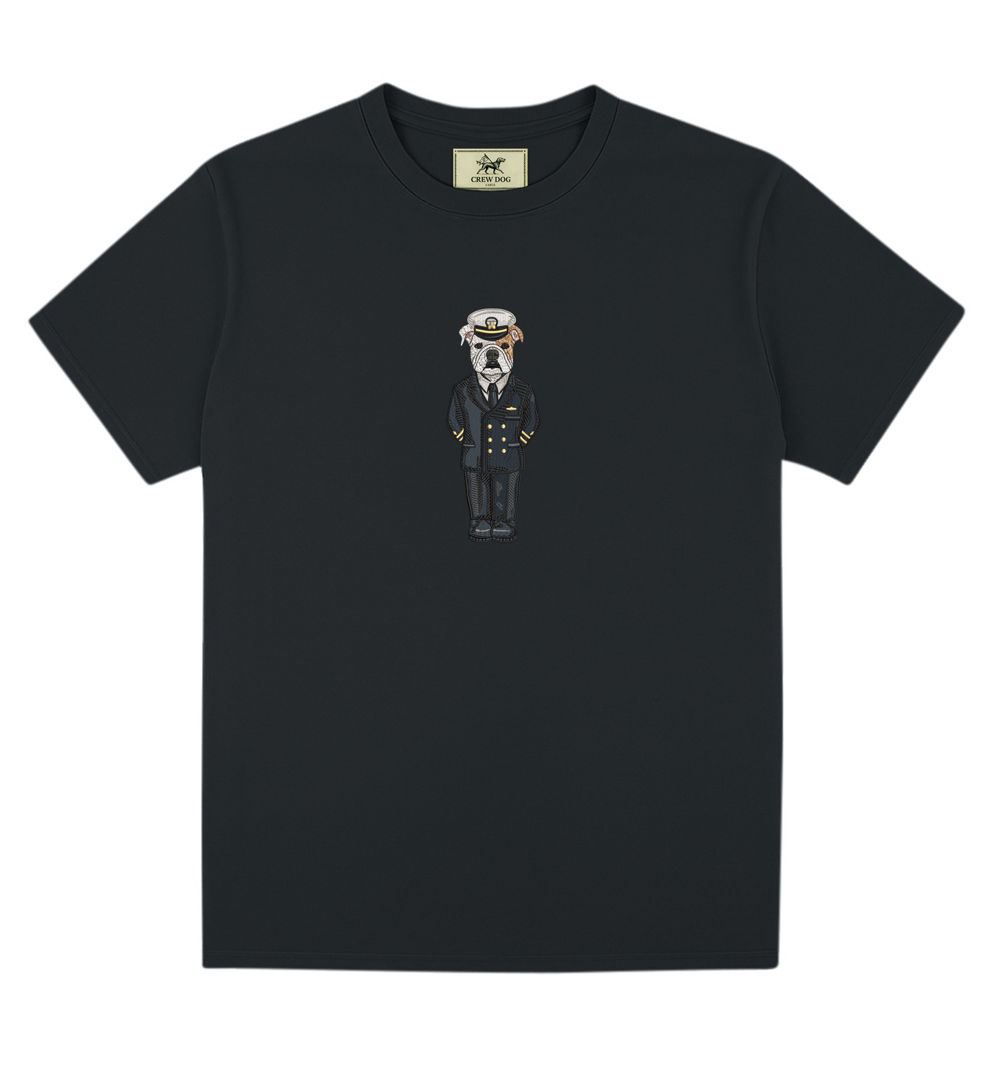Navy Service Blues Embroidered Tee