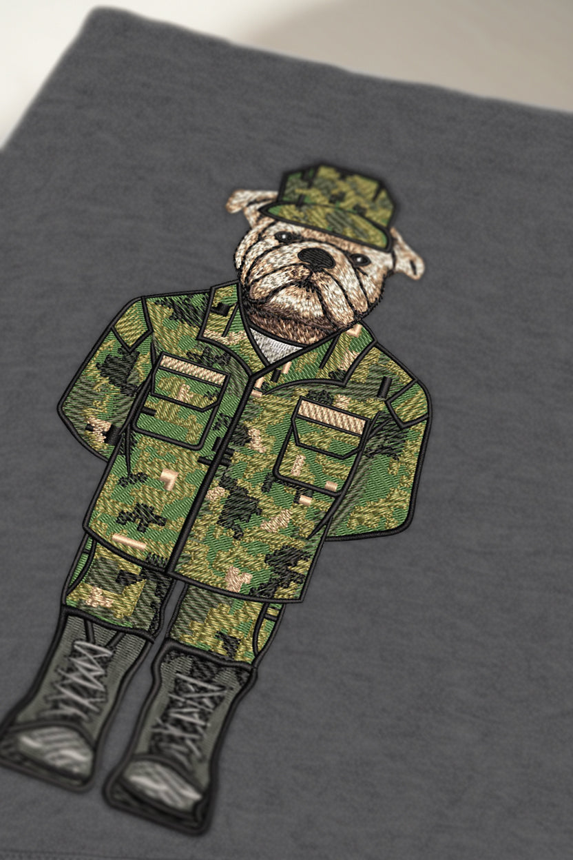Navy Working Uniform Embroidered Hoodie