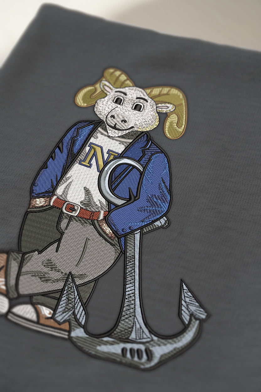 Navy Original Embroidered Crewneck
