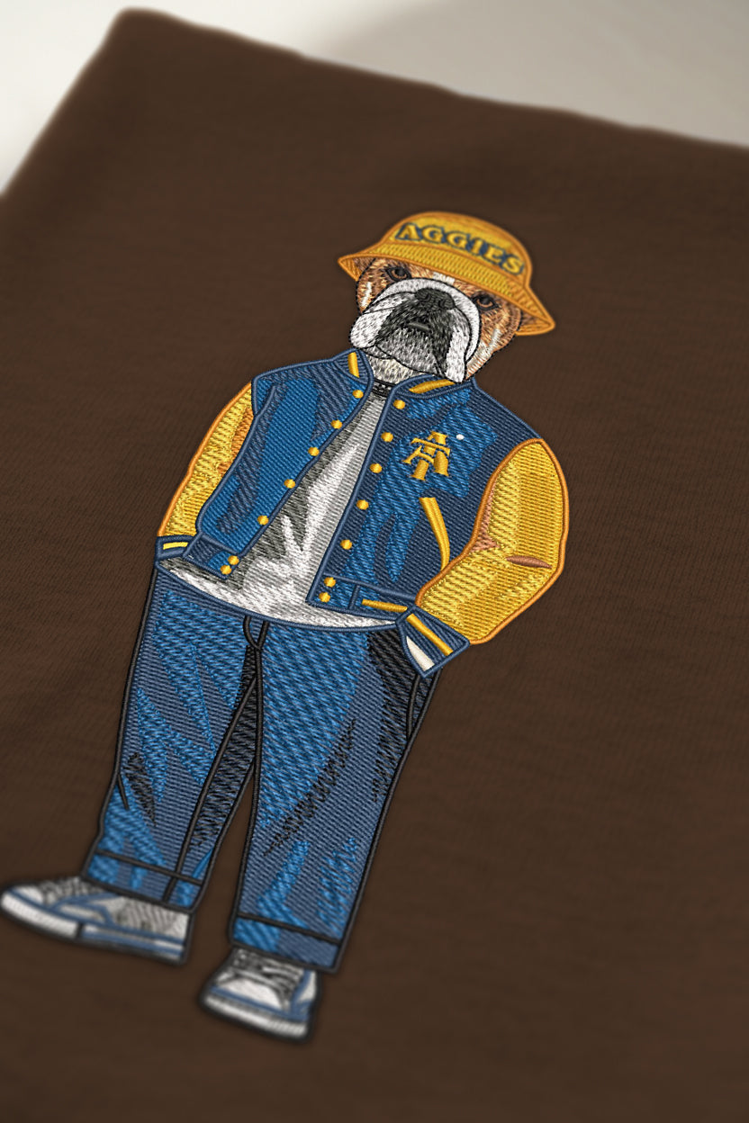 NC A&T Varsity Jacket Embroidered Hoodie