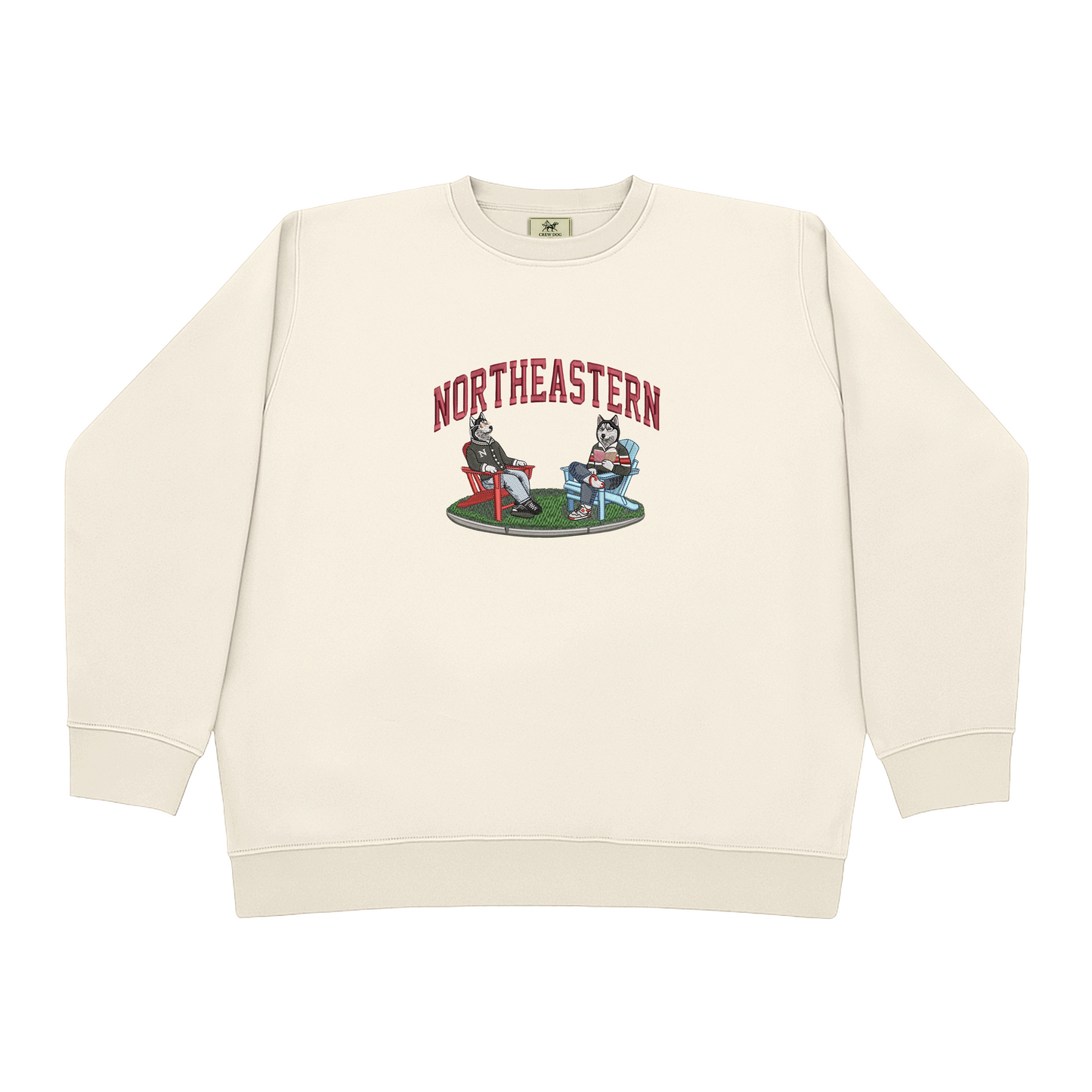 Northeastern Lawn Embroidered Crewneck