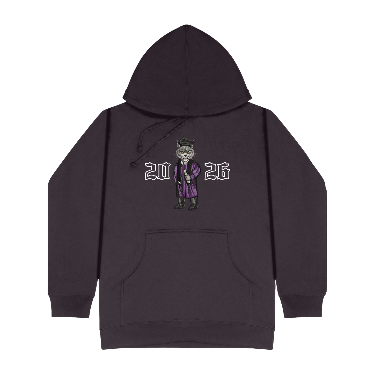 Northwestern Graduation 2026 Embroidered Hoodie