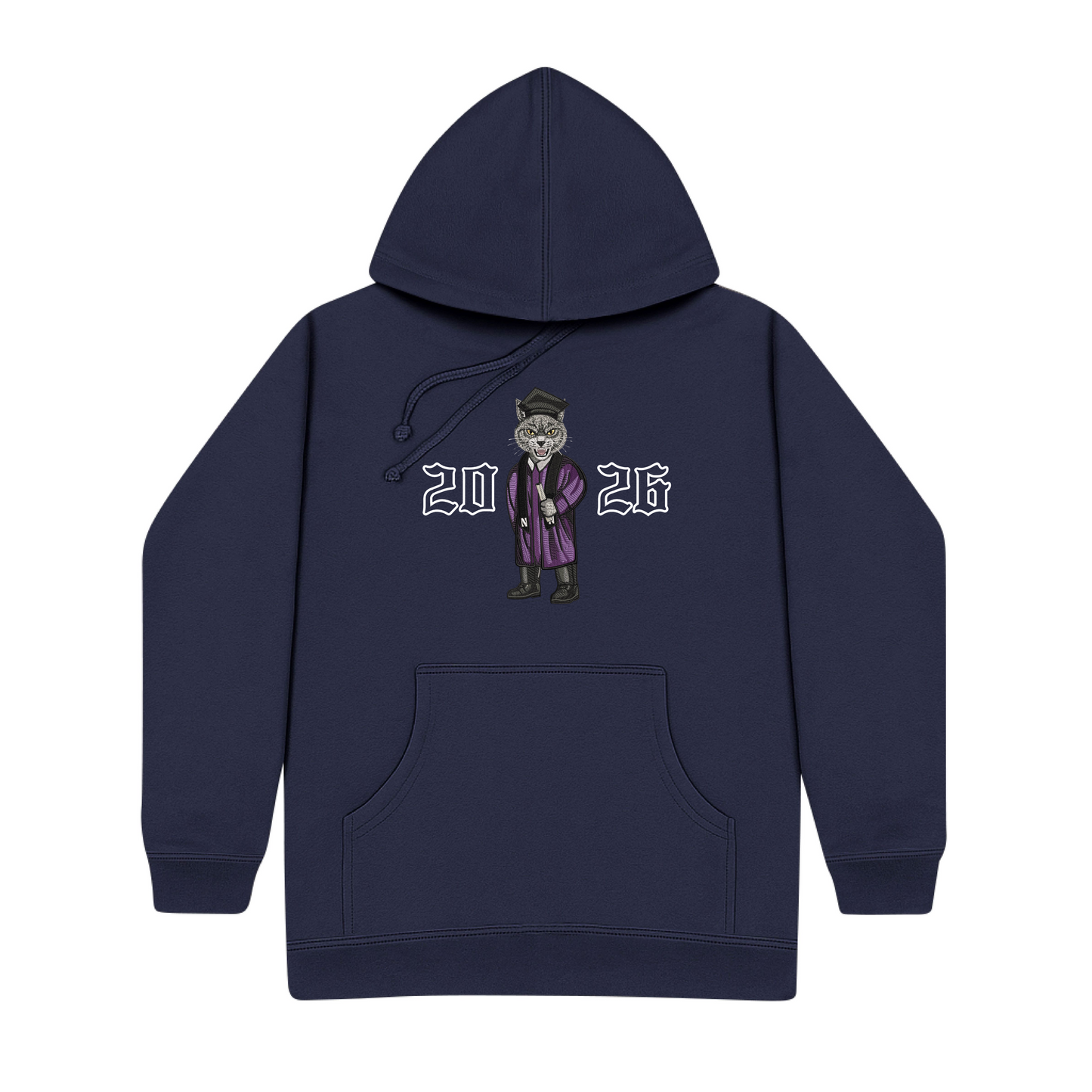 Northwestern Graduation 2026 Embroidered Hoodie