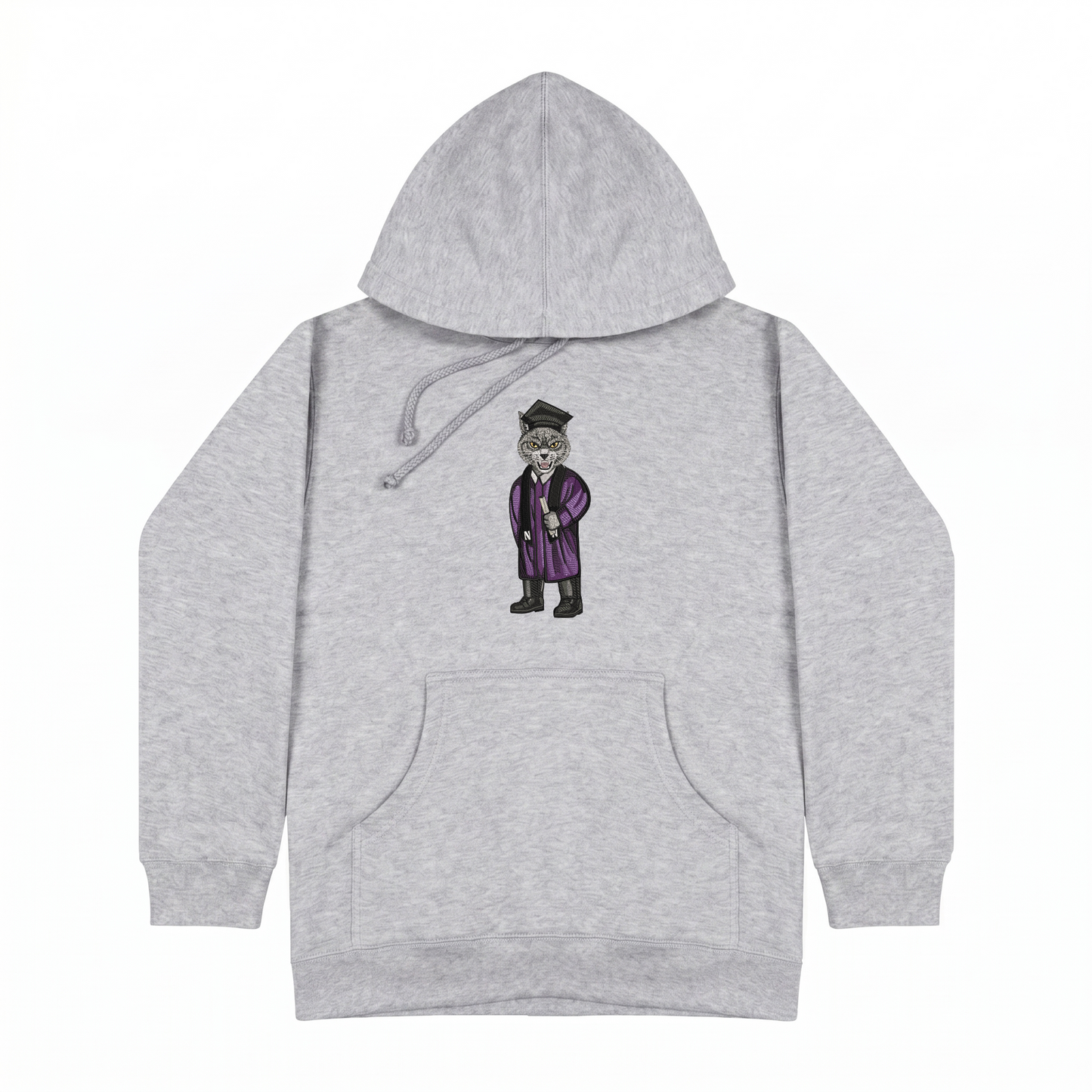 Northwestern Graduation Embroidered Hoodie