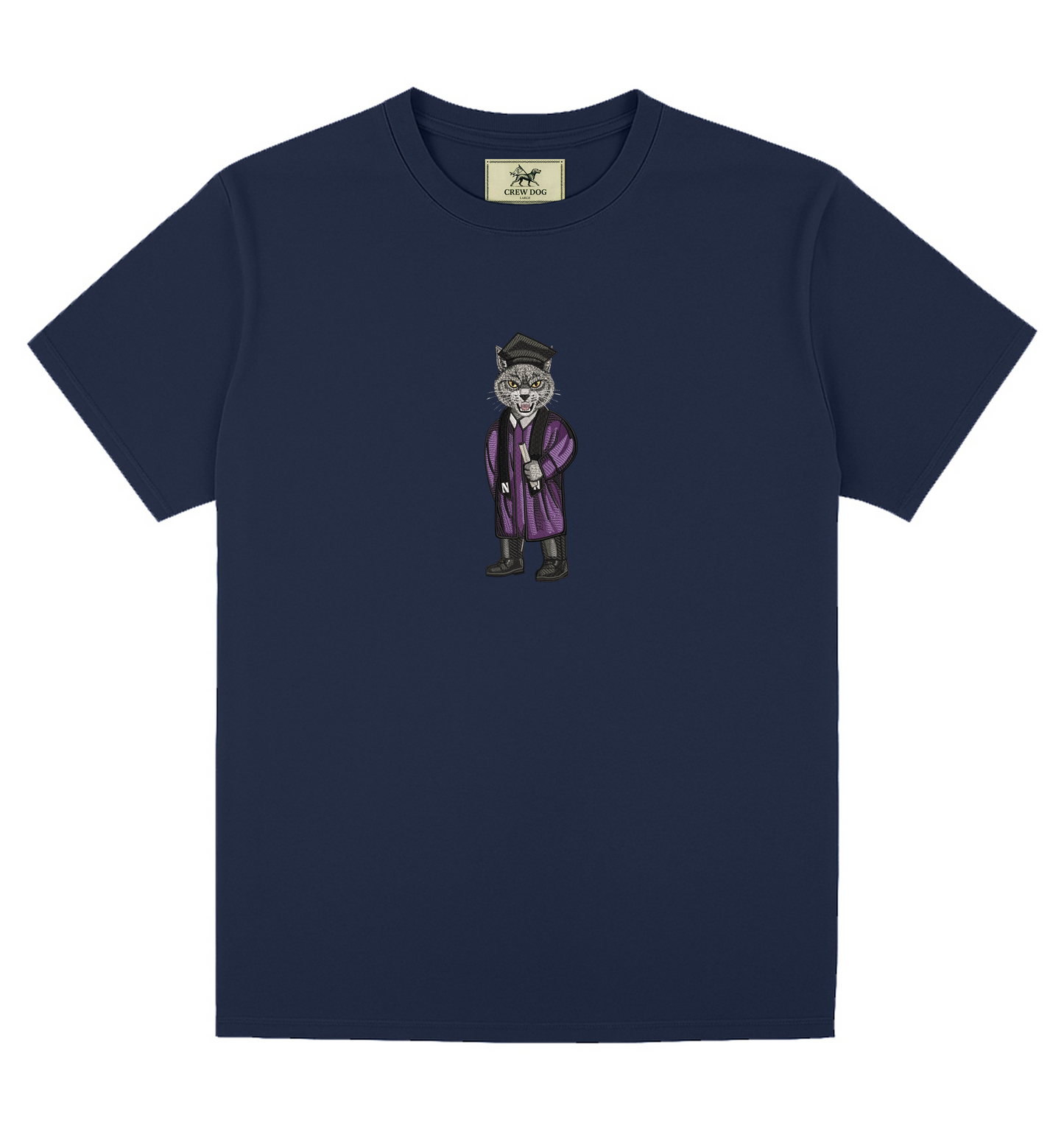 Northwestern Graduation Embroidered Tee