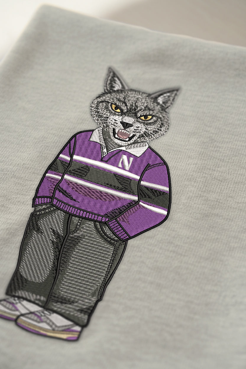 Northwestern Original Embroidered Hoodie