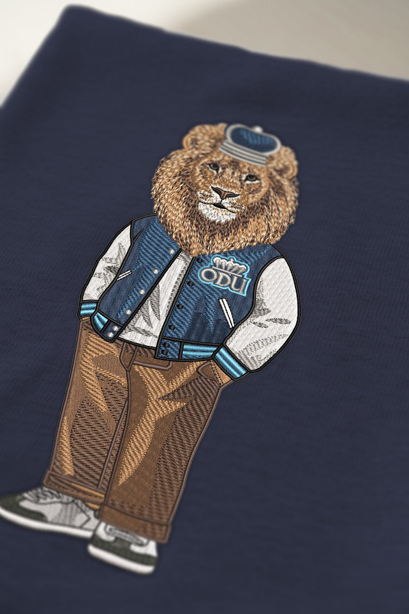 ODU Varsity Jacket Embroidered Hoodie