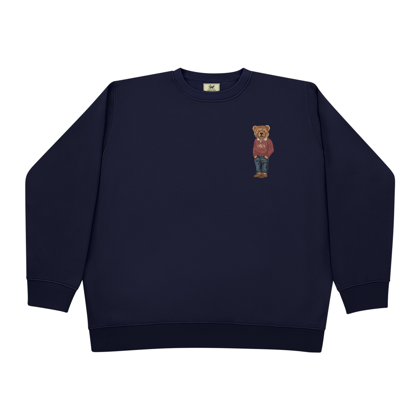 Pi Kappa Alpha Bear Original Embroidered Crewneck