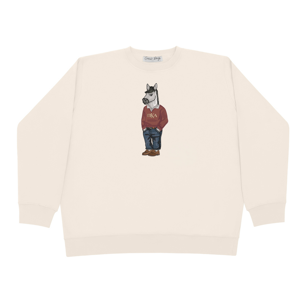 
                      
                        ΠΚΑ Horse Original Embroidered Crewneck
                      
                    