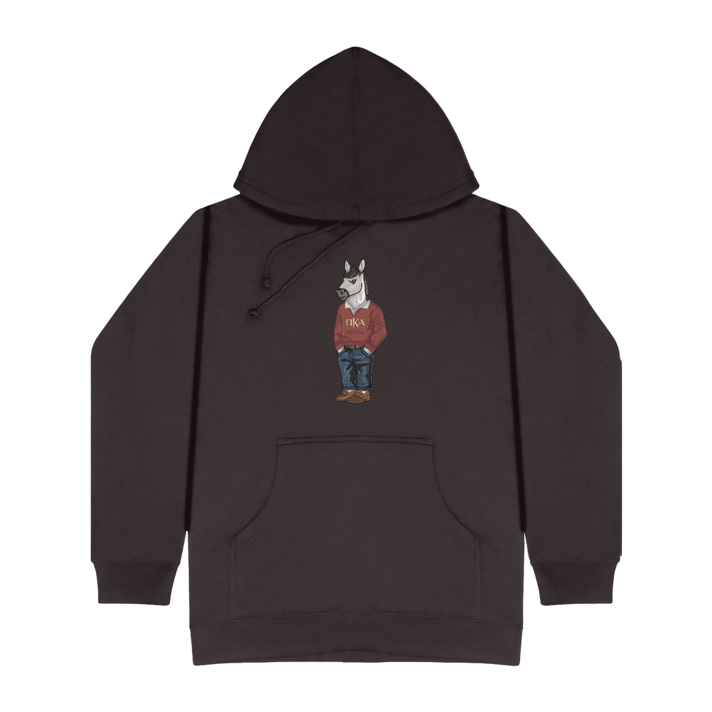 Pi Kappa Alpha Horse Original Embroidered Hoodie