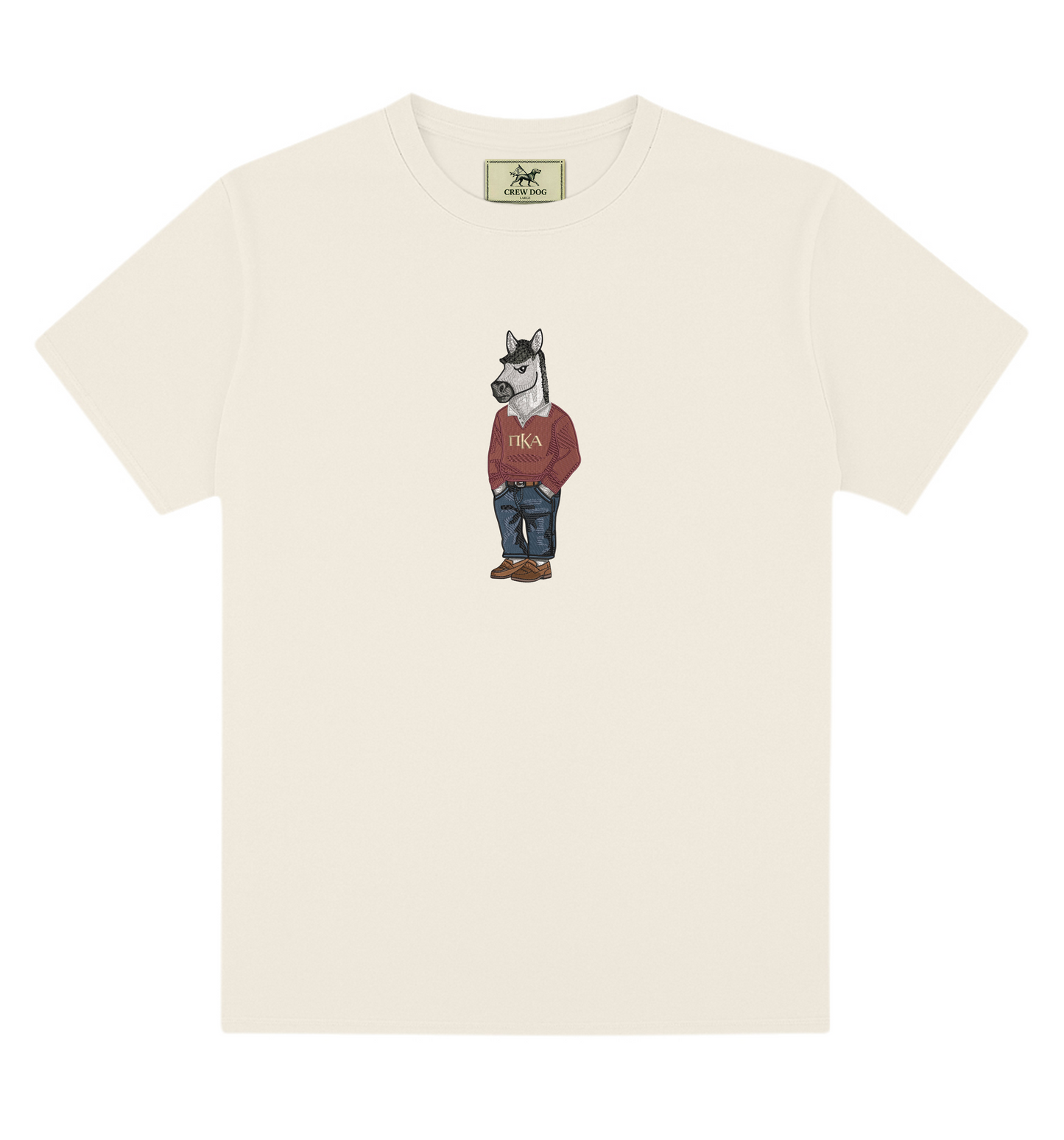 Pi Kappa Alpha Horse Original Embroidered Tee