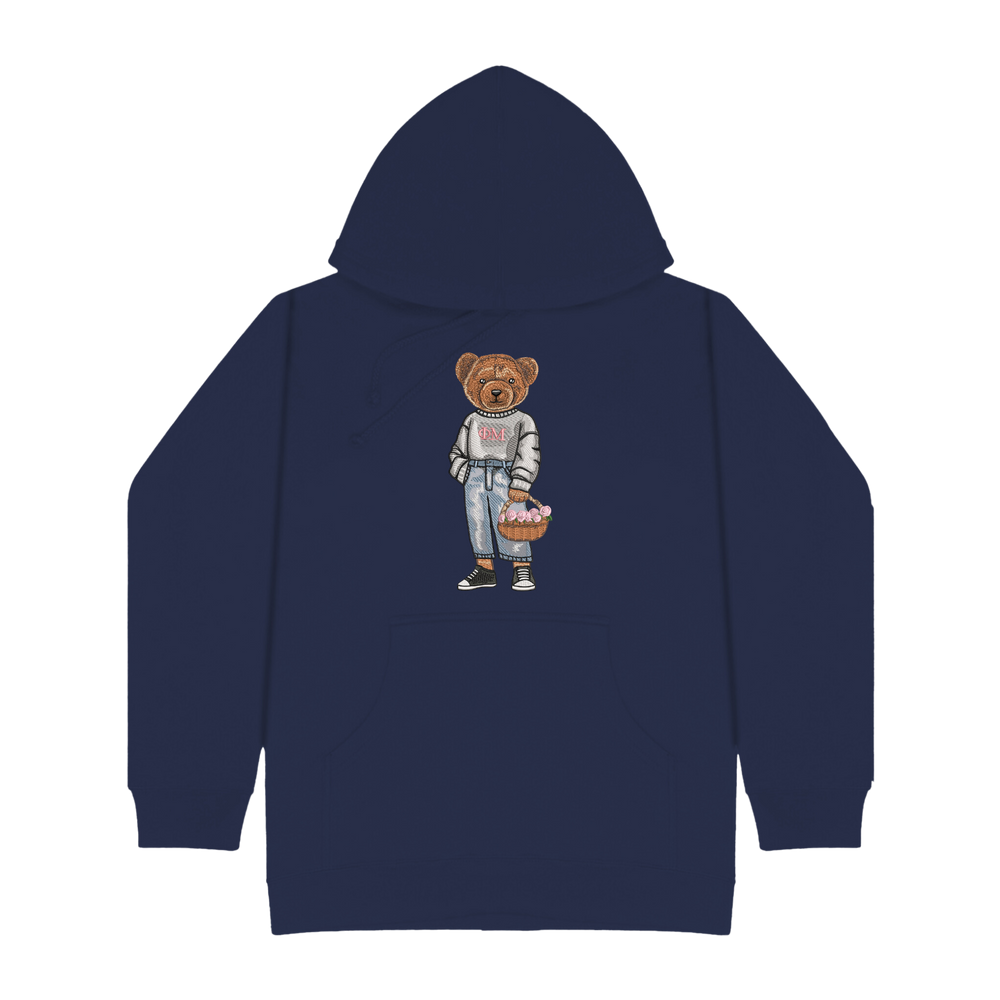 ΦΜ Flowers Embroidered Hoodie