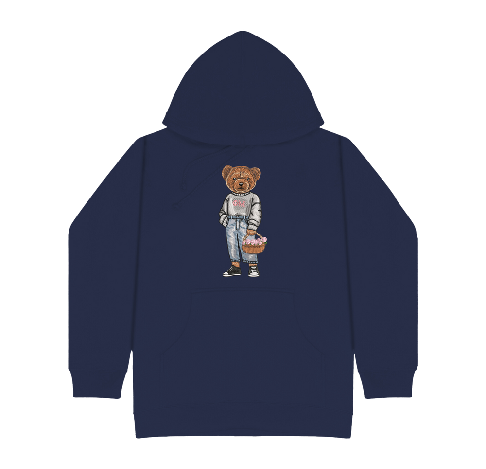 ΦΜ Flowers Embroidered Hoodie