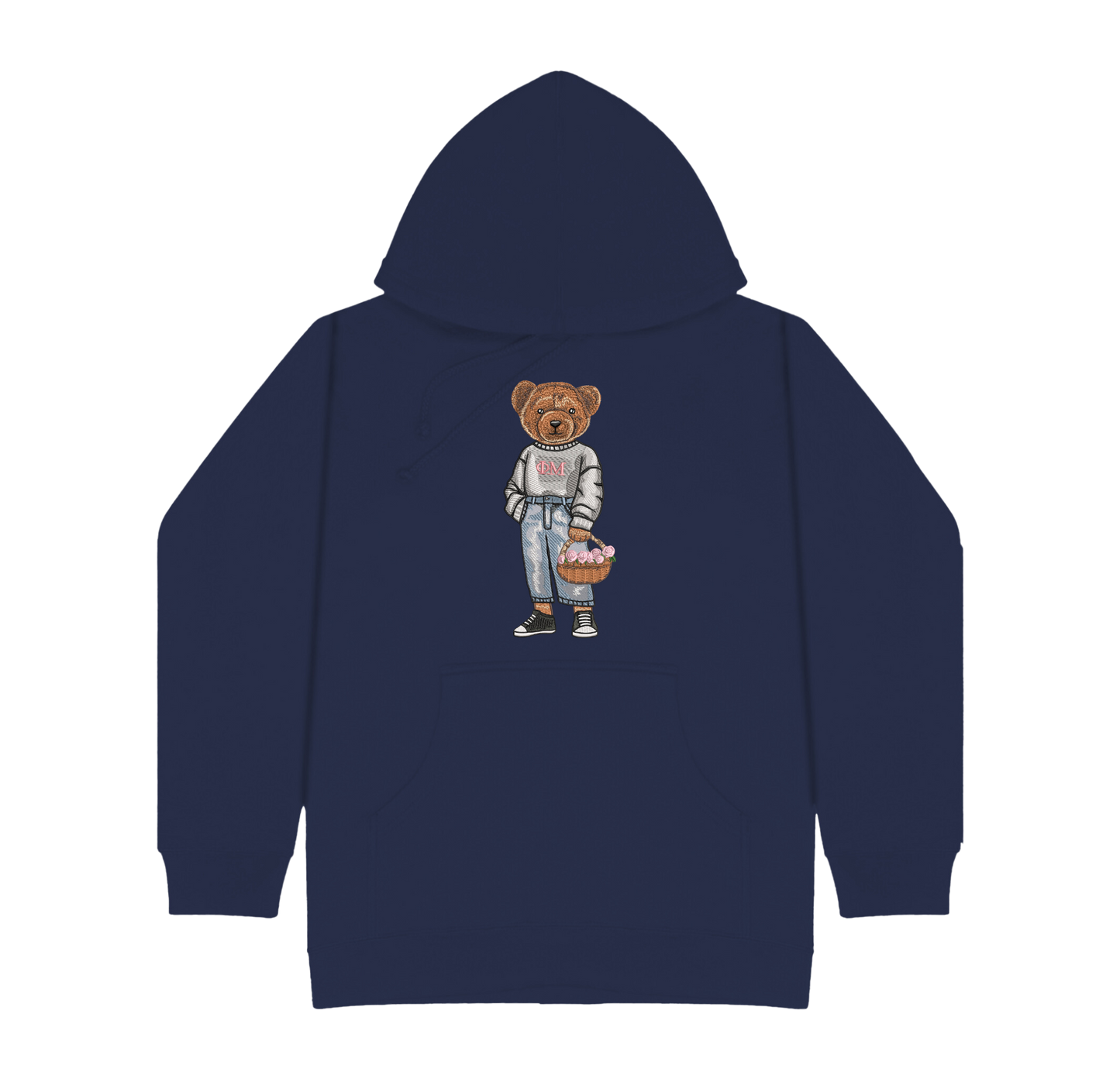 ΦΜ Flowers Embroidered Hoodie