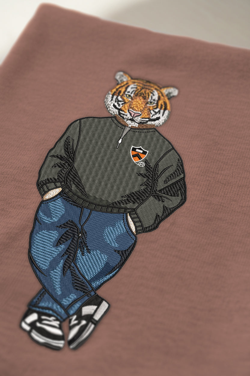 Princeton Q-Zip Embroidered Crewneck