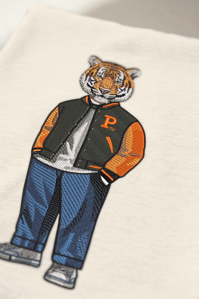 Princeton Varsity Jacket Embroidered Crewneck