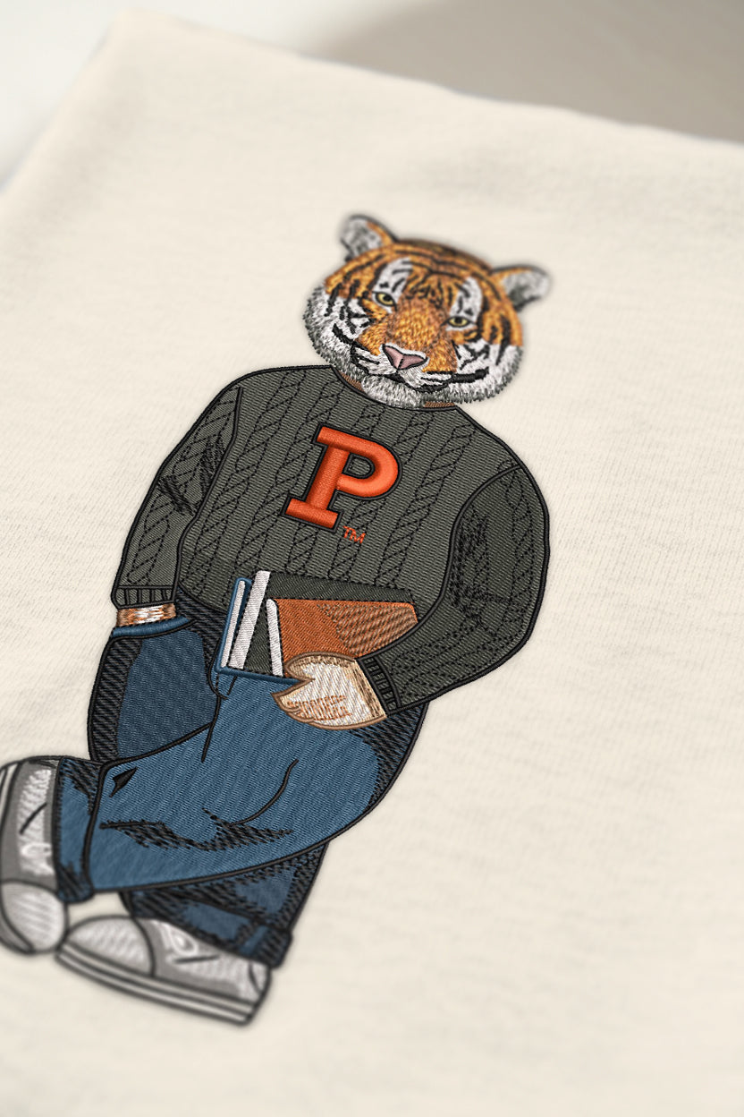 Princeton Books Embroidered Crewneck