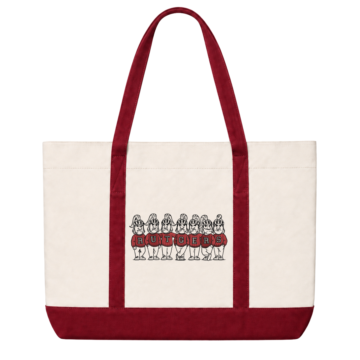 Rutgers Vintage Embroidered Tote Bag