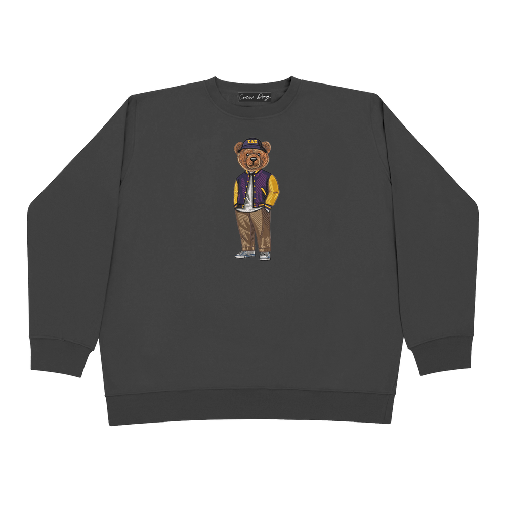 ΣΑΕ Bear Bucket Hat Embroidered Crewneck