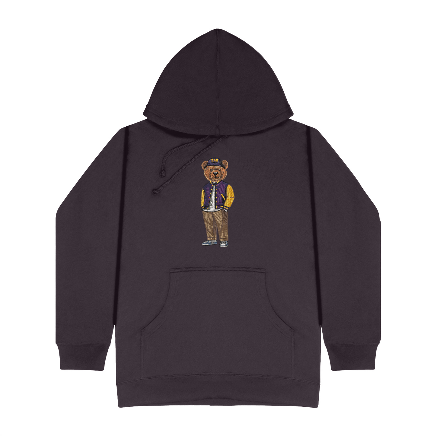 Sigma Alpha Epsilon Bear Bucket Hat Embroidered Hoodie