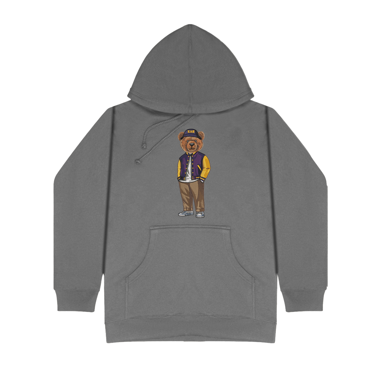 ΣΑΕ Bear Bucket Hat Embroidered Hoodie