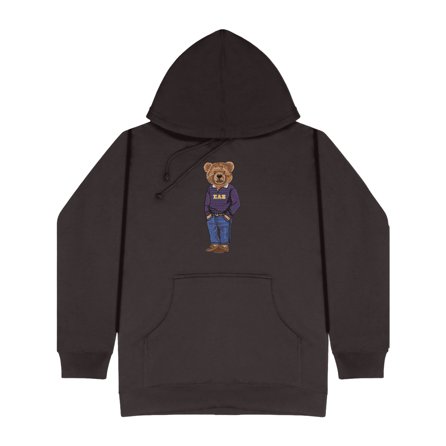 Sigma Alpha Epsilon Bear Original Embroidered Hoodie