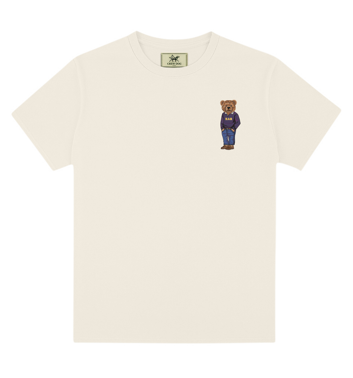 Sigma Alpha Epsilon Bear Original Embroidered Tee