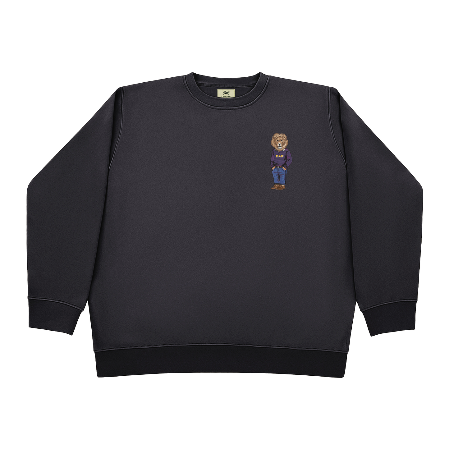 Sigma Alpha Epsilon Lion Original Embroidered Crewneck