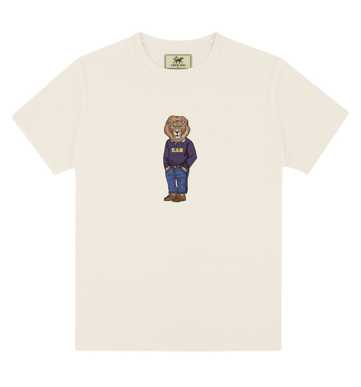 Sigma Alpha Epsilon Lion Original Embroidered Tee