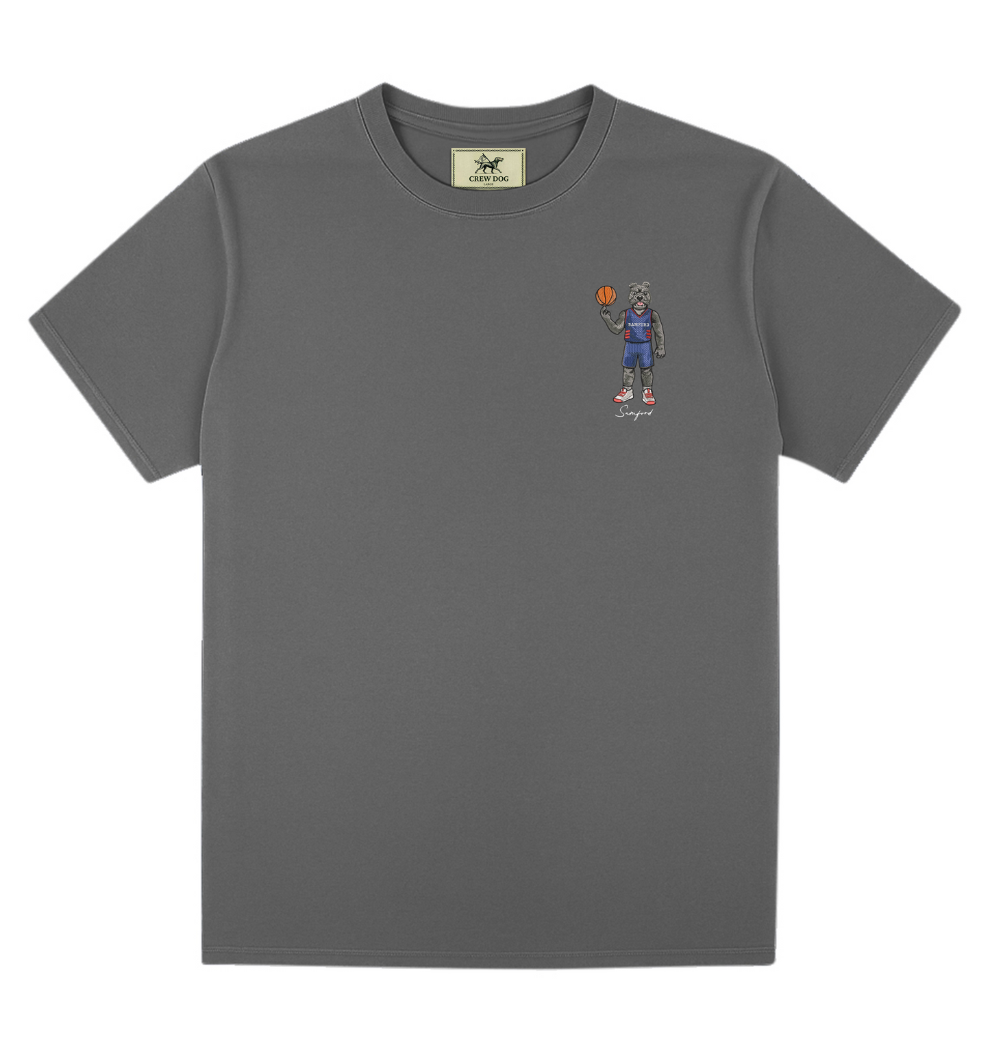 Samford Basketball Embroidered Tee
