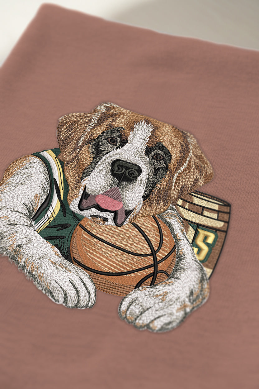 Siena Basketball Embroidered Crewneck