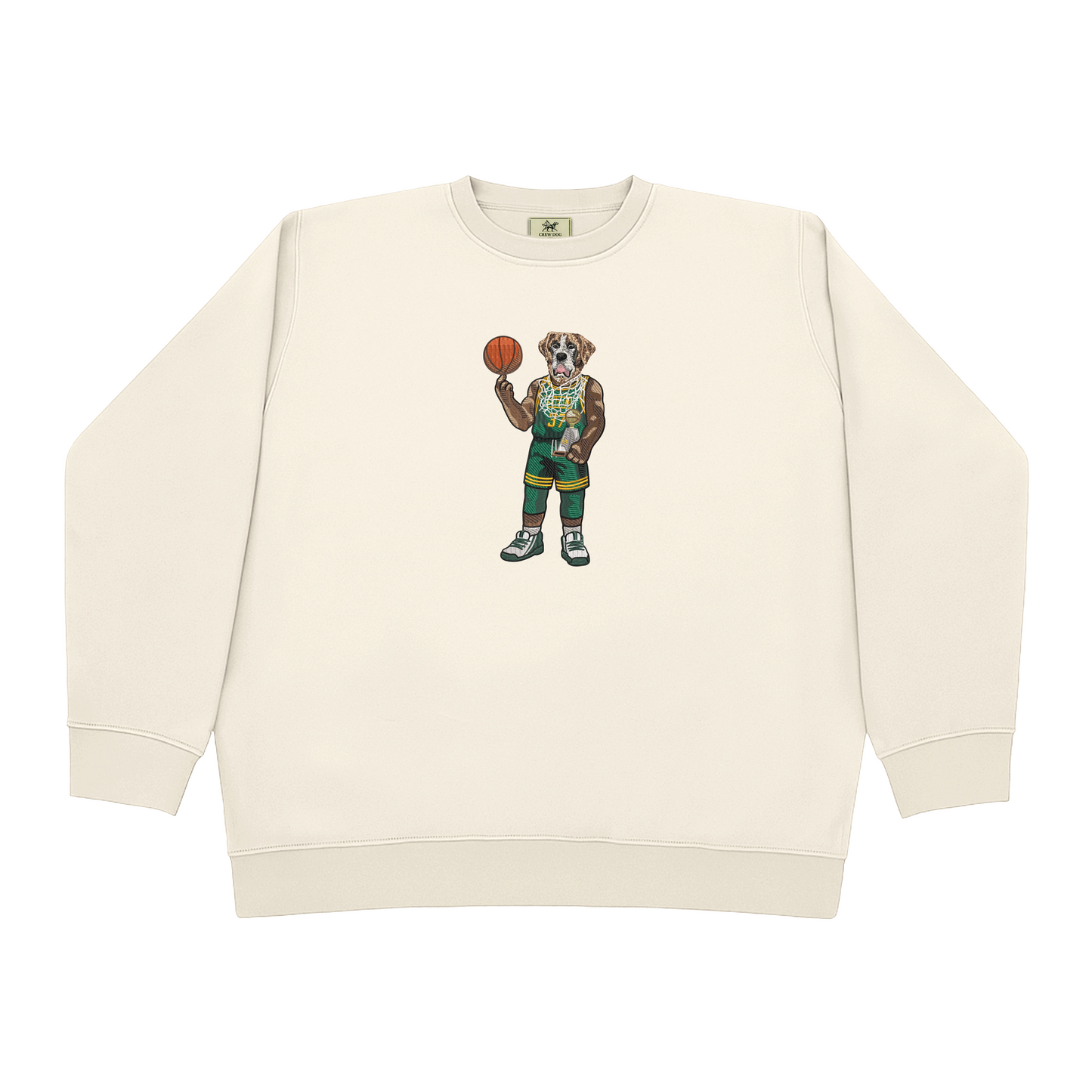 Siena Basketball Net Embroidered Crewneck