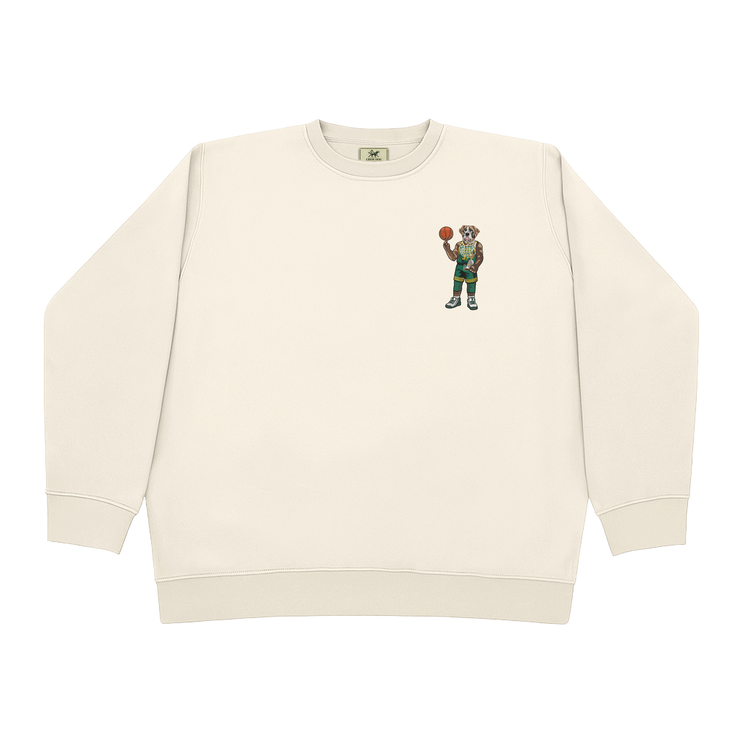 Siena Basketball Net Embroidered Crewneck