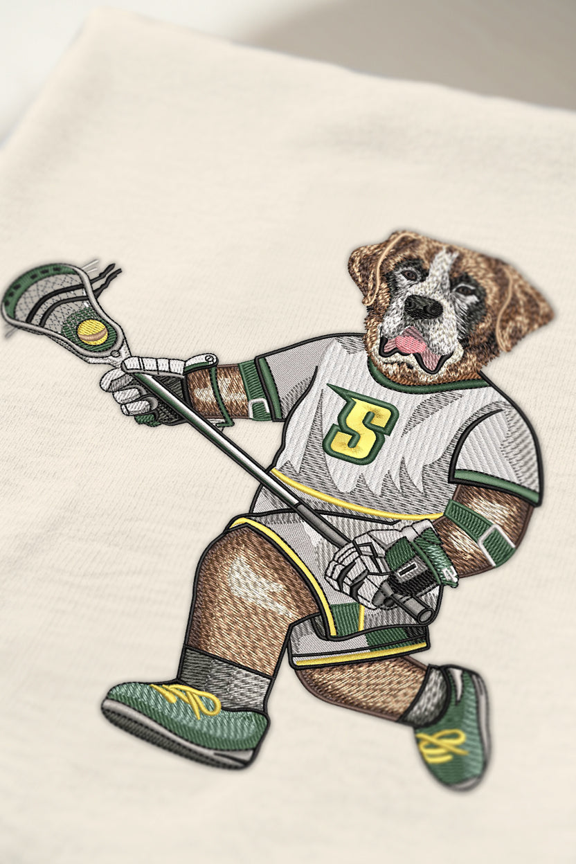 Siena Lacrosse Embroidered Crewneck