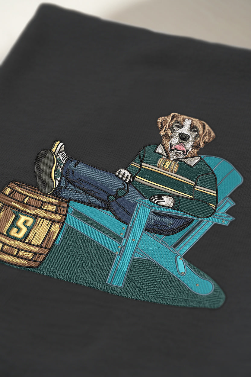 Siena Lounging Embroidered Crewneck