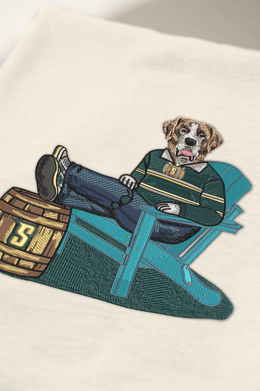 Siena Lounging Embroidered Tee