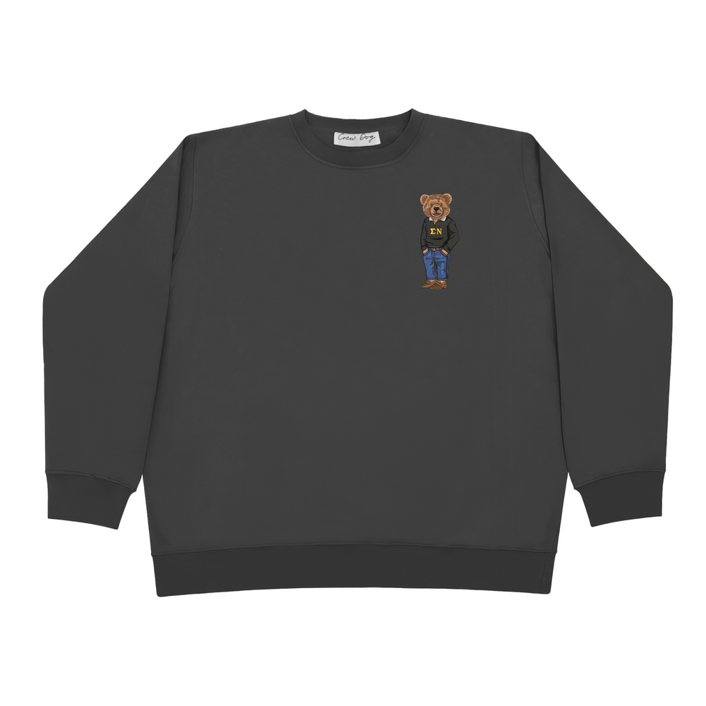 
                      
                        ΣΝ Bear Original Embroidered Crewneck
                      
                    