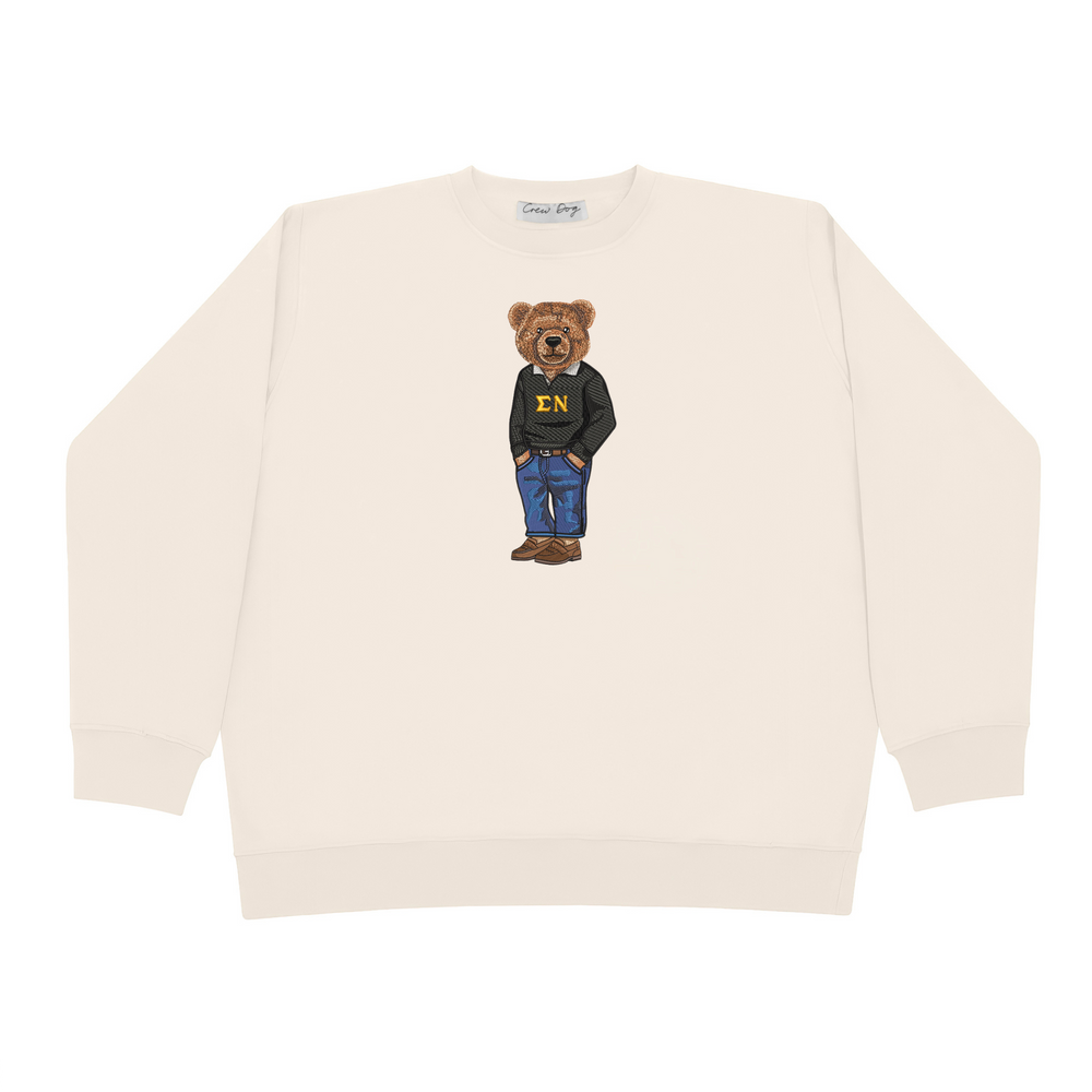 
                      
                        ΣΝ Bear Original Embroidered Crewneck
                      
                    